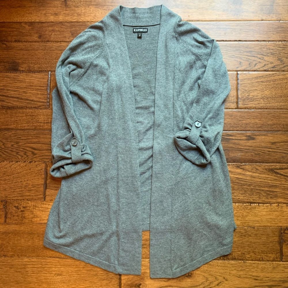 Express Grey Cardigan Size XS